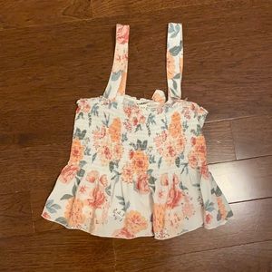 GARAGE FLORAL TANK TOP